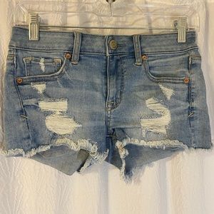 American Eagle Outfitters distressed denim Ne(x)t level stretch x shortie